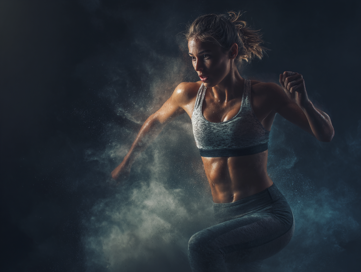 Aktív ember edzés közben